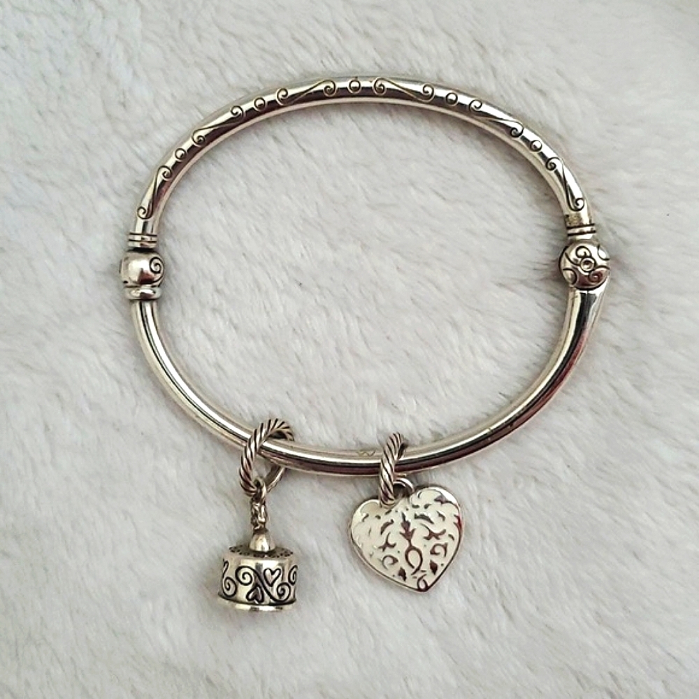 Brighton Charming Bangle With Two Charms